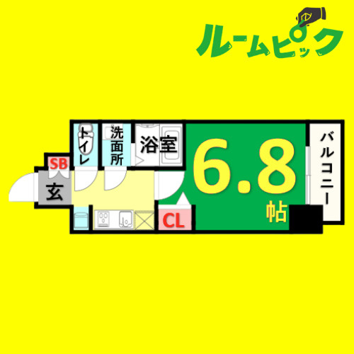 ディアレイシャス名古屋太閤通Ⅱ　名古屋市賃貸　仲介手数料無料の間取り