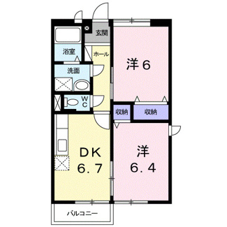 【間取り】 | サンパティークおかもとＢ