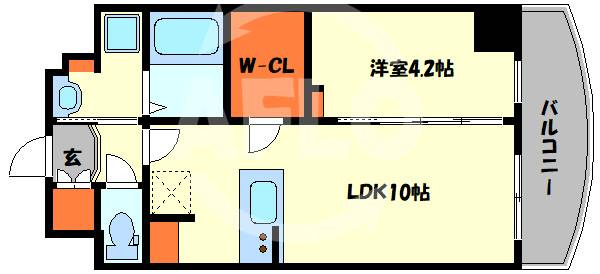 マリンズ弁天町の間取り|マリンズ弁天町　間取り