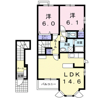 【間取り】 | アザレア六番館
