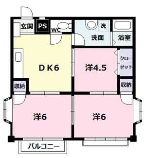 【間取り】 | エレガンスハイツⅡ