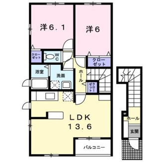 【間取り】 | アン・ボヌールＡ
