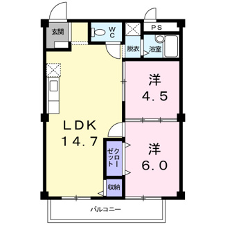 【間取り】 | シティハイツ小堀Ａ