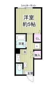 【間取り】 | チェスナッツ蒲田