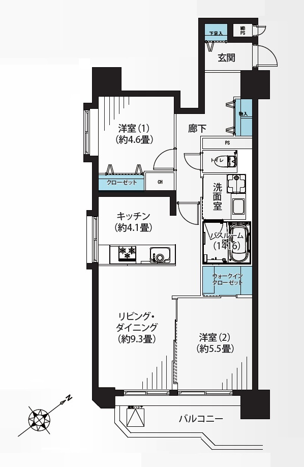 大塚台ハイツの居間・リビング|現地ご見学希望・資料請求などお気軽にお問い合わせ下さい！
03-5990-5201