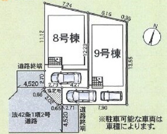 藤沢市城南 第6(Ⅱ期)　新築戸建　全2棟8号棟の区画図