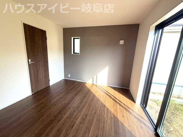 岐阜市尻毛！平屋の新築戸建全2棟！暮らしやすい動線が魅力の平屋です！木田小学校まで徒歩9分！の洋室|岐阜市尻毛！平屋の新築戸建全2棟！暮らしやすい動線が魅力の平屋です！木田小学校まで徒歩9分！