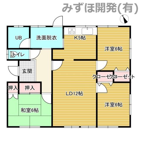 西村山郡河北町谷地字砂田41-4の間取り
