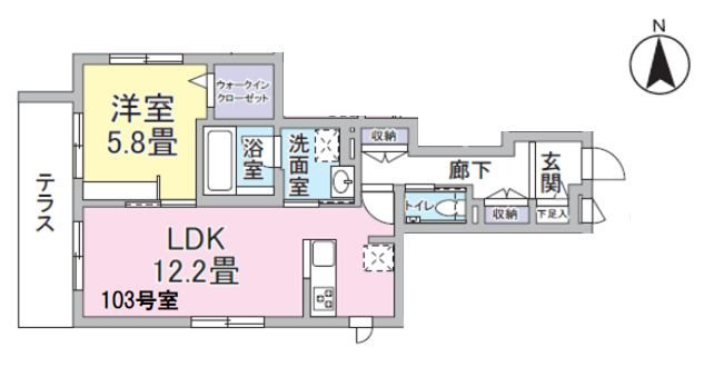 クレイドル ユウシン の間取り