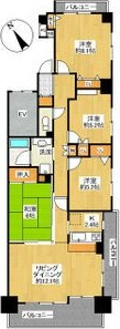 イトーピア豊田Ⅱの間取り