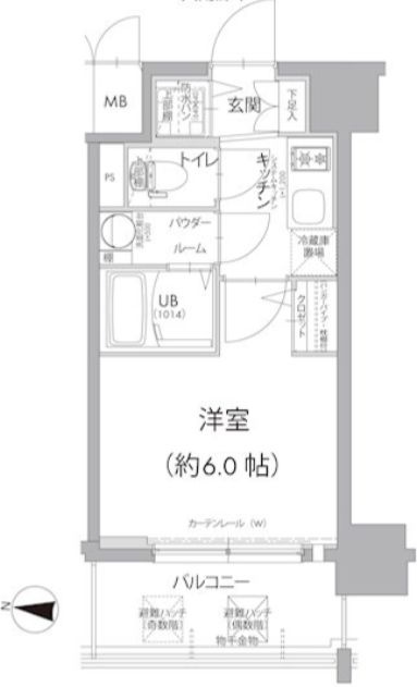 エスリード大阪梅田リュクスの間取り