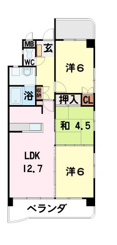 マンションリバーストーンの間取り