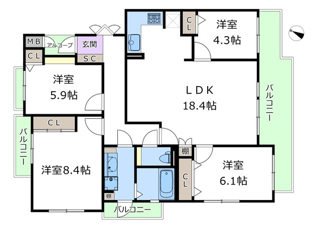 【間取り】 | 東急ドエルアルス藤白台 | エイブルにて取扱い可能な住宅ローンは、全部で10種類以上！お客様にピッタリの住宅ローンを当社のFPよりご案内させて頂きます。住宅ローンのご相談だけでも、お気軽にご相談下さいませ。