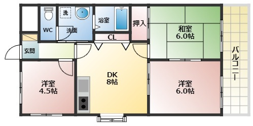 【間取り】 | ルミエール藤井寺