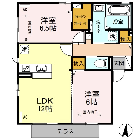 Reciente Ａ棟の間取り
