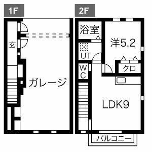 アンソレイエＢ棟の間取り