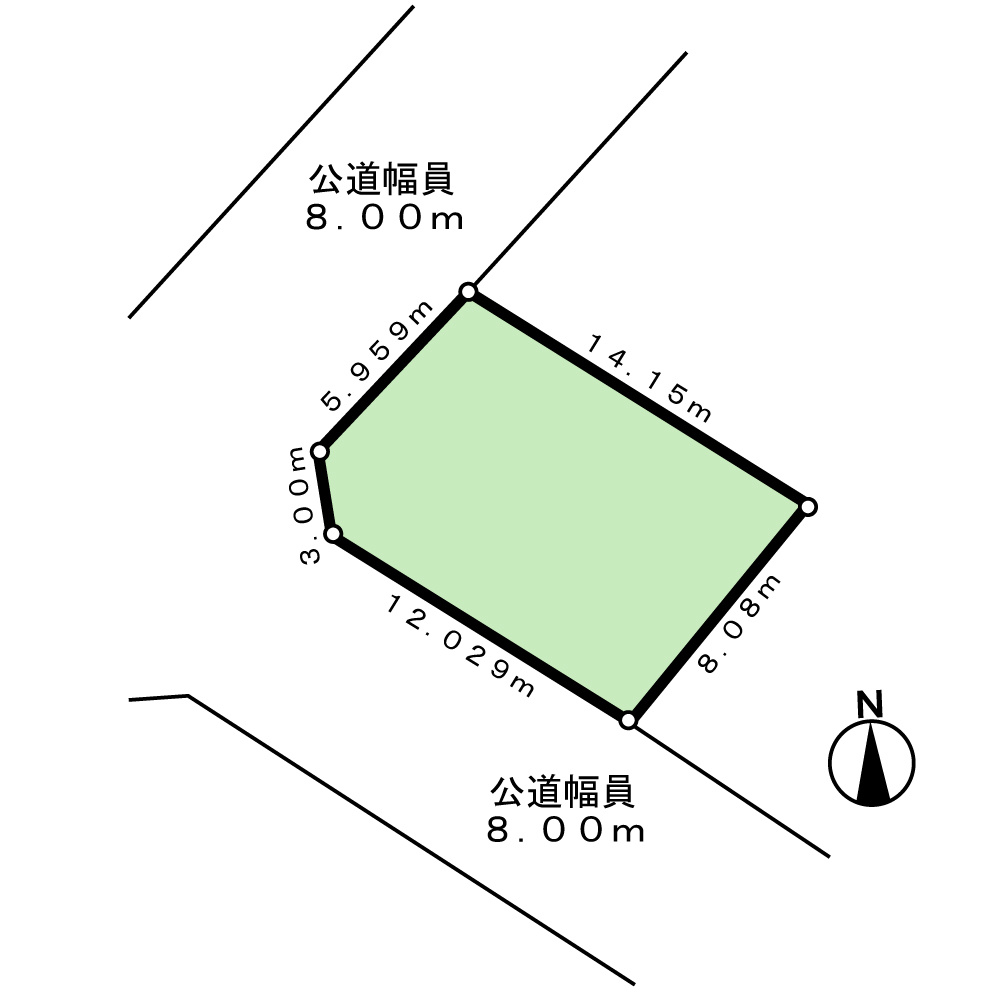 新琴似9条11丁目　土地の土地図