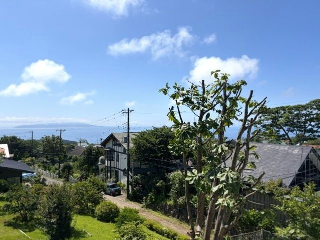 大室高原　海と大室山を望む開けた眺望の3LDKの展望