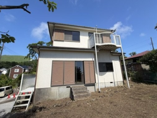 大室高原　海と大室山を望む開けた眺望の3LDKの外観