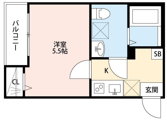 スコールの間取り|間取りです。