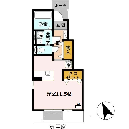 アゼリア宮上　A棟の間取り