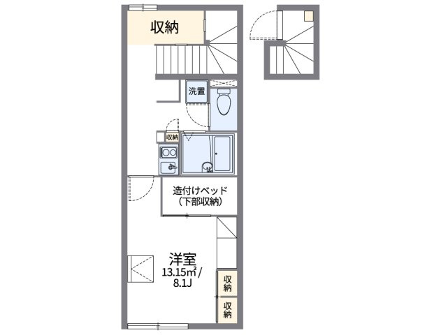 レオパレスパルミエの間取り