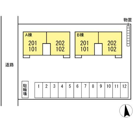 ラヴァンド パンセ　Ｂの区画図