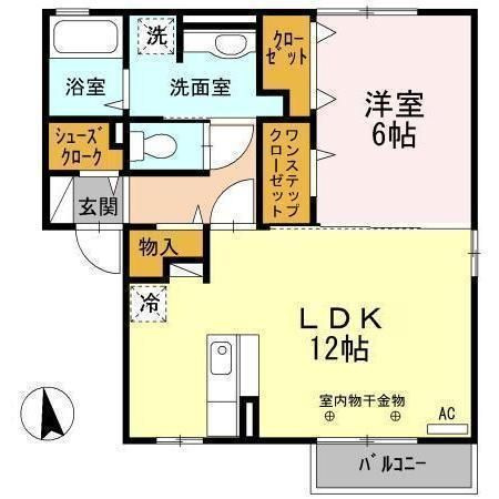 ラヴァンド パンセ　Ｂの間取り