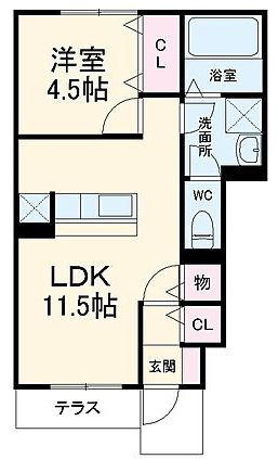 サンライズ東Aの間取り