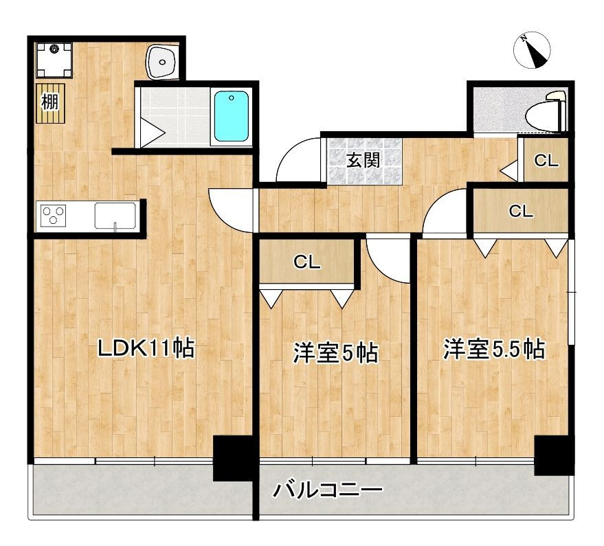 ダイアパレス野間（ダイアパレスノマ）の間取り