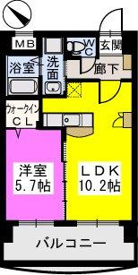 【間取り】 | ピュア博多駅南弐番館