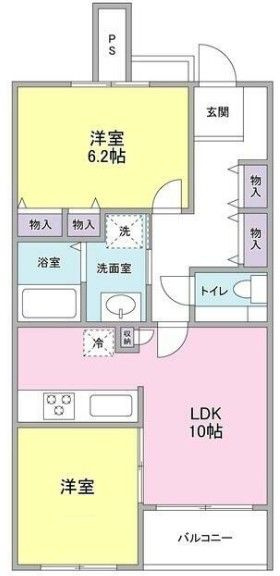 メジロテークの間取り|間取りです。
