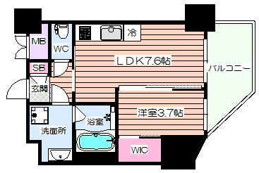 【間取り】 | ノルデンハイム南森町