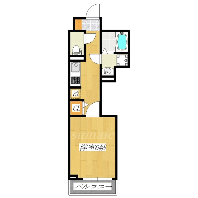 ラシュレ十条の間取り|西向きのお部屋です☆