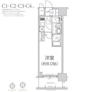 エスリード大阪グランフォートの間取り
