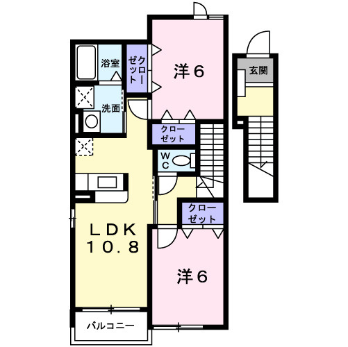 Ｈｅａｒｔ　Ｌｉｆｅ野間Ｃの間取り