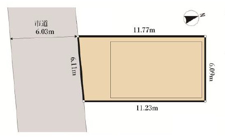 和光市白子1丁目　築浅×美築　省エネ中古戸建の区画図|南6ｍ公道に面した陽当り良好の築浅戸建の誕生です♪