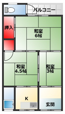【間取り】 | 松原市東新町文化住宅