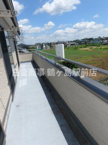 坂戸市北大塚中古戸建のバルコニー