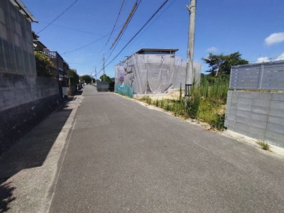 【前面道路含む現地写真】 | 福津市若木台3丁目土地