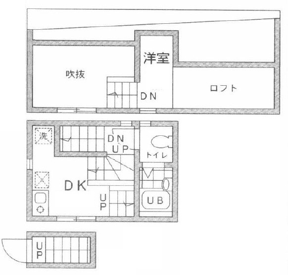 ヴィラ仲六郷の間取り|間取りです。