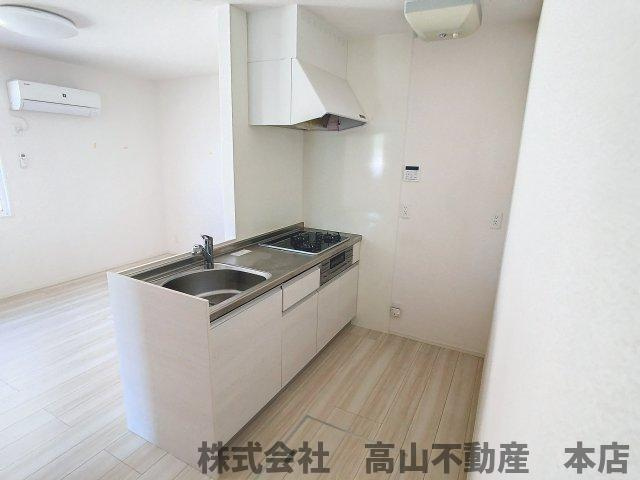 宗像市緑町のアパートのキッチン