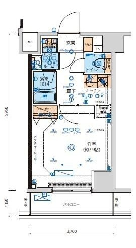 リヴシティ向島参番館の間取り|間取りです。