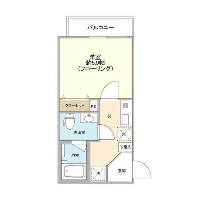 サンレイ市ヶ谷の間取り|間取りです。