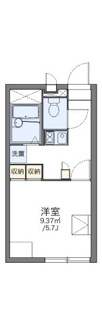 【間取り】 | レオパレス上戸祭 | 代表的な間取のため実際の間取とは異なる場合があります