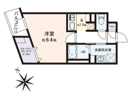 大田区西馬込１丁目の賃貸マンションの間取り