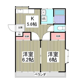【間取り】 | ソレアードコートB