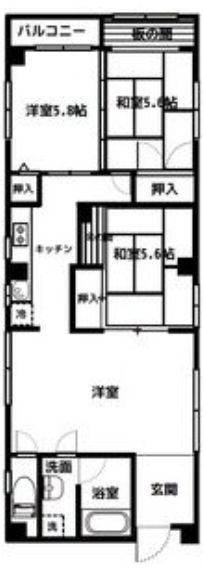 ハイ清澄の間取り