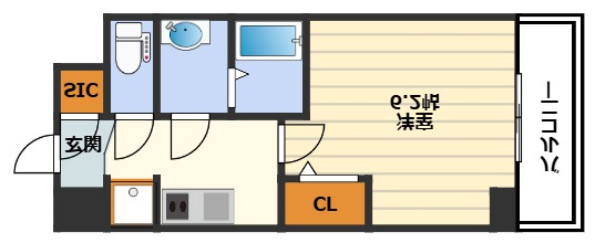 アドバンス西梅田ビオスの間取り