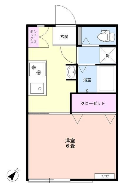 コーポ茂手木の間取り
